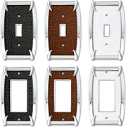 leather and chrome claw wallplate concept