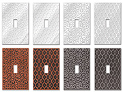 sandcast wallplate curly nines and grate